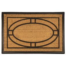 Ellipse 24X36 Recycled Rubber & Coir Doormat