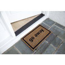 Go Away Black Non Slip Coir Doormat