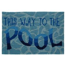 Liora Manne Frontporch This Way To The Pool Indoor/Outdoor Rug Water 24"X36"