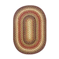 Homespice Decor 13" x 19" Placemat Oval Gingerbread Jute Braided Accessories set of 4 