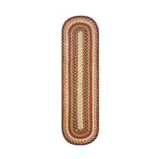 Homespice Decor 8" x 28" Stair Tread Oval Gingerbread Jute Braided Accessories