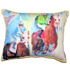 Starting Gate Large Indoor Outdoor Pillow