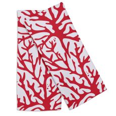 Coral Red Hand Towel (Set Of 2)