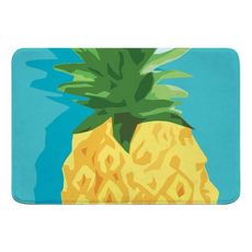 Summer Pineapple Memory Foam Bath Mat