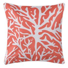 Sea Coral Coastal Pillow - Coral
