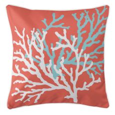 Coral Duo On Coral Pillow