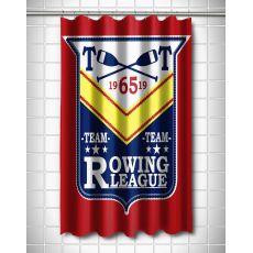 Rowing League Shower Curtain