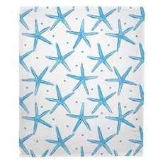 Pencil Starfish Fleece Throw Blanket