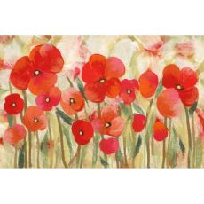 Liora Manne Illusions Poppies Indoor/Outdoor Mat Red 19.5"X29.5"
