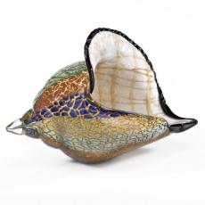 Murano Style Artistic Glass Large Conch Shell