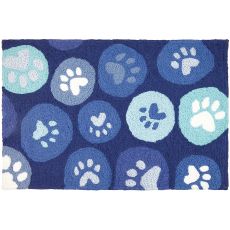 Paws Galore-Blue Indoor/Outdoor Rug, 20" X 30"