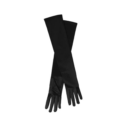 Lady Mary Dinner Gloves, Black