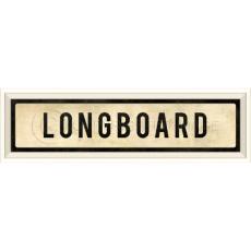 Longboard Framed Art Sign
