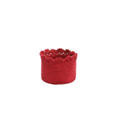 Mode Crochet5X4 Basket W/ Crochet Trim