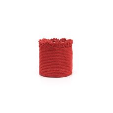 Mode Crochet6X6 Basket W/ Crochet Trim