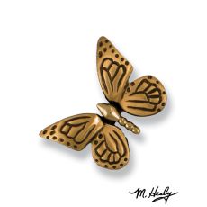 Monarch Butterfly Doorbell Ringer, Brass/Bronze