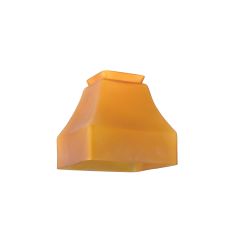 5" Sq Bungalow Frosted Amber Shade