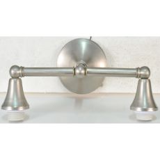 14" W Cone Cap 2 Lt Wall Sconce Hardware