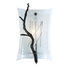 9" W Metro Fusion Twigs Glass Wall Sconce