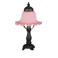 12.5" H Bell Pink Mini Lamp
