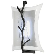10" W Twigs Led Fused Glass Wall Sconce
