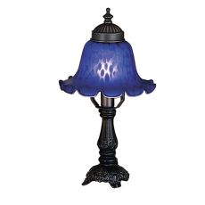 12.5" H Bell Blue Mini Lamp