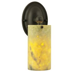 4" W Cilindro Jadestone Wall Sconce