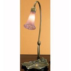 16" H Lavender Pond Lily Accent Lamp