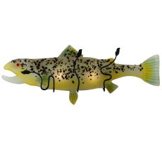29.5" W Metro Fusion Brown Trout Glass Wall Sconce