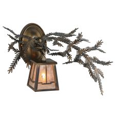 16" W Pine Branch Valley View Wall Sconce