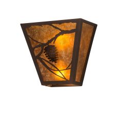 13" W Whispering Pines Wall Sconce