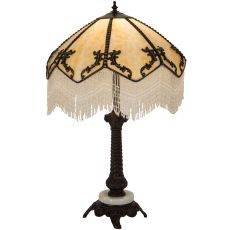 19" W Regina Fringed Table Lamp
