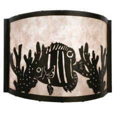 12" W Tropical Fish Wall Sconce