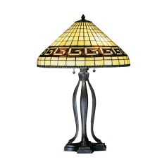 30" H Greek Key Table Lamp