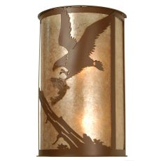 12" W Strike Of The Eagle Wall Sconce