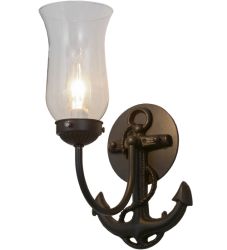 6"W Nautical Anchor Wall Sconce