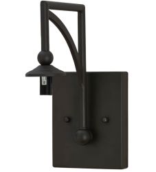 5"W Oil Rubbed Bronze 1 Lt Wall Sconce Hardware