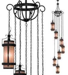 45"W Castellon 7 Lt Cascading Pendant