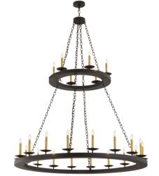61"W Loxley 24 Lt Two Tier Chandelier