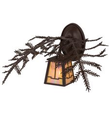 16"W Pine Branch Valley View Wall Sconce