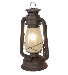 12"H Miner'S Lantern Table Lamp