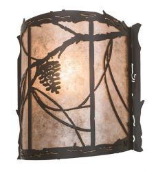 9"W Whispering Pines Wall Sconce