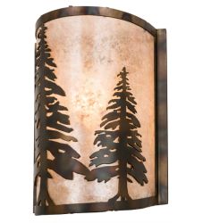 8"W Tall Pines Wall Sconce