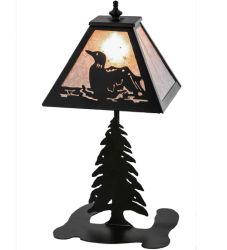15"H Loon Accent Lamp