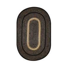 Homespice Decor 4' x 6' Oval Manchester Jute Braided Rug