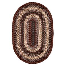 Homespice Decor 4' x 6' Oval Montgomery Ultra Durable Braided Rug