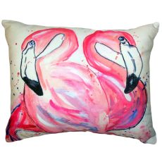 Betsy'S Flamingos No Cord Pillow