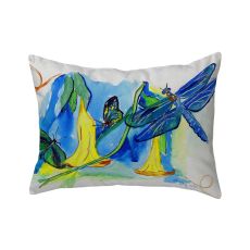 Yellow Bells & Dragonfly No Cord Pillow 16X20