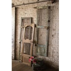 Wood And Iron Door Wall Hanging - Assorted Colors