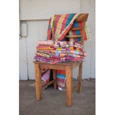 Assorted Recycled Cotton Throws, Set of 6